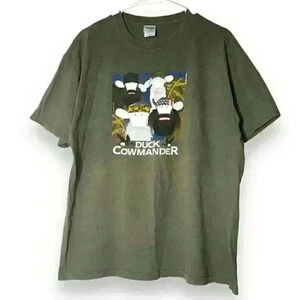 Rare VTG Cows T-shirt Parody Art ‘duck cowmander’ spoof  funny laugh cartoon L